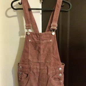 Free People Dusty Rose Corduroy Overalls
